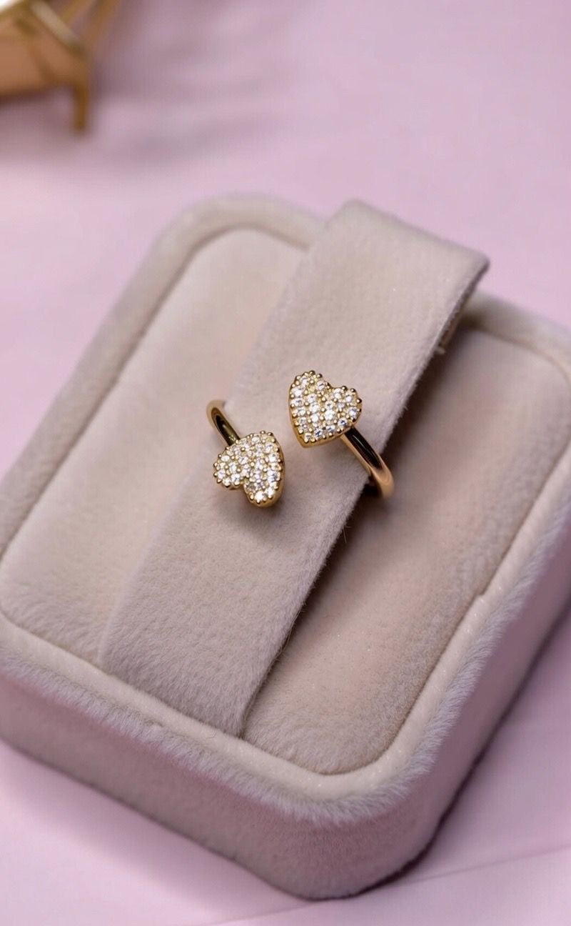Anello double hearts
