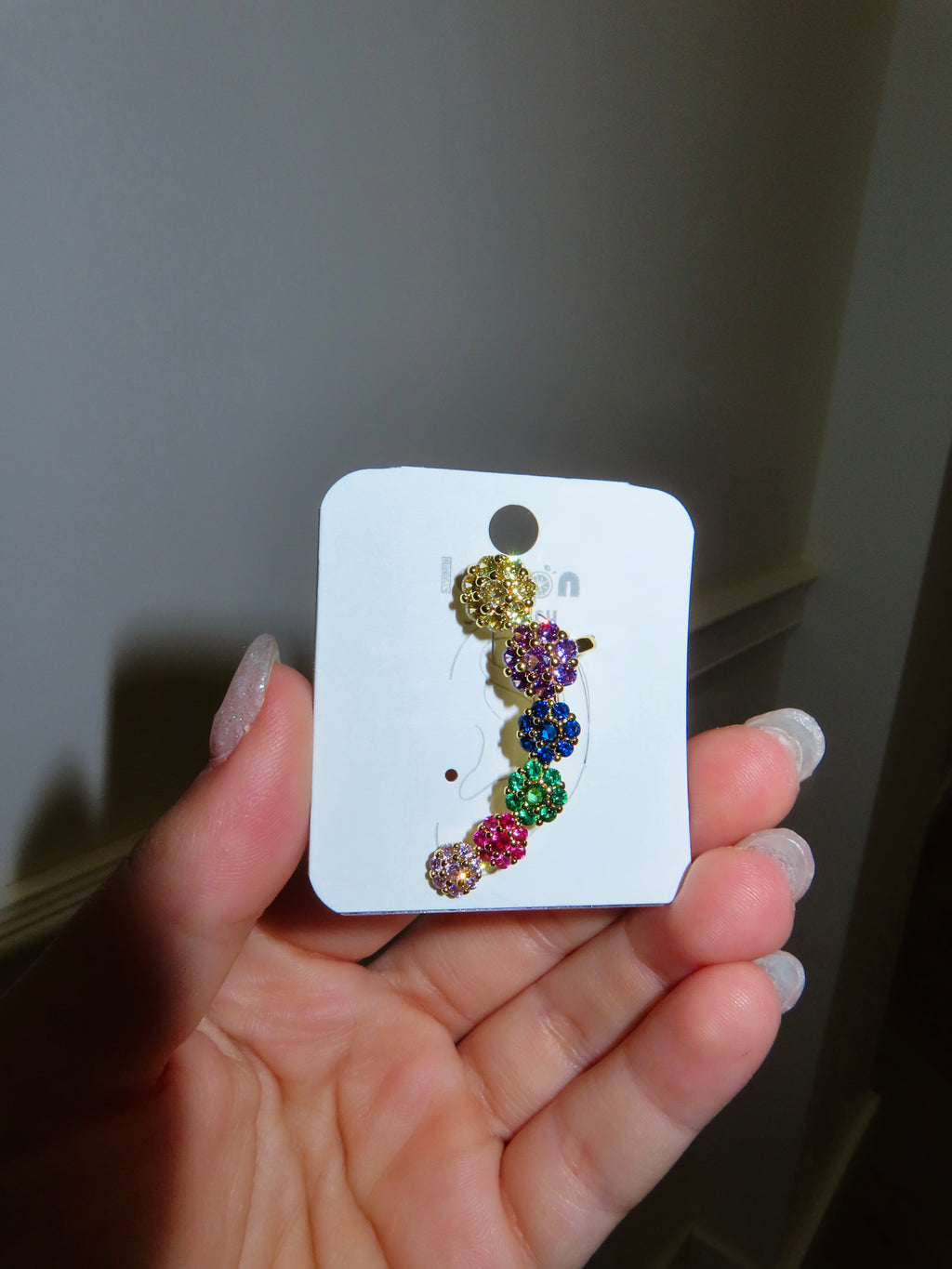 EARCUFF RANIBOW FLORES