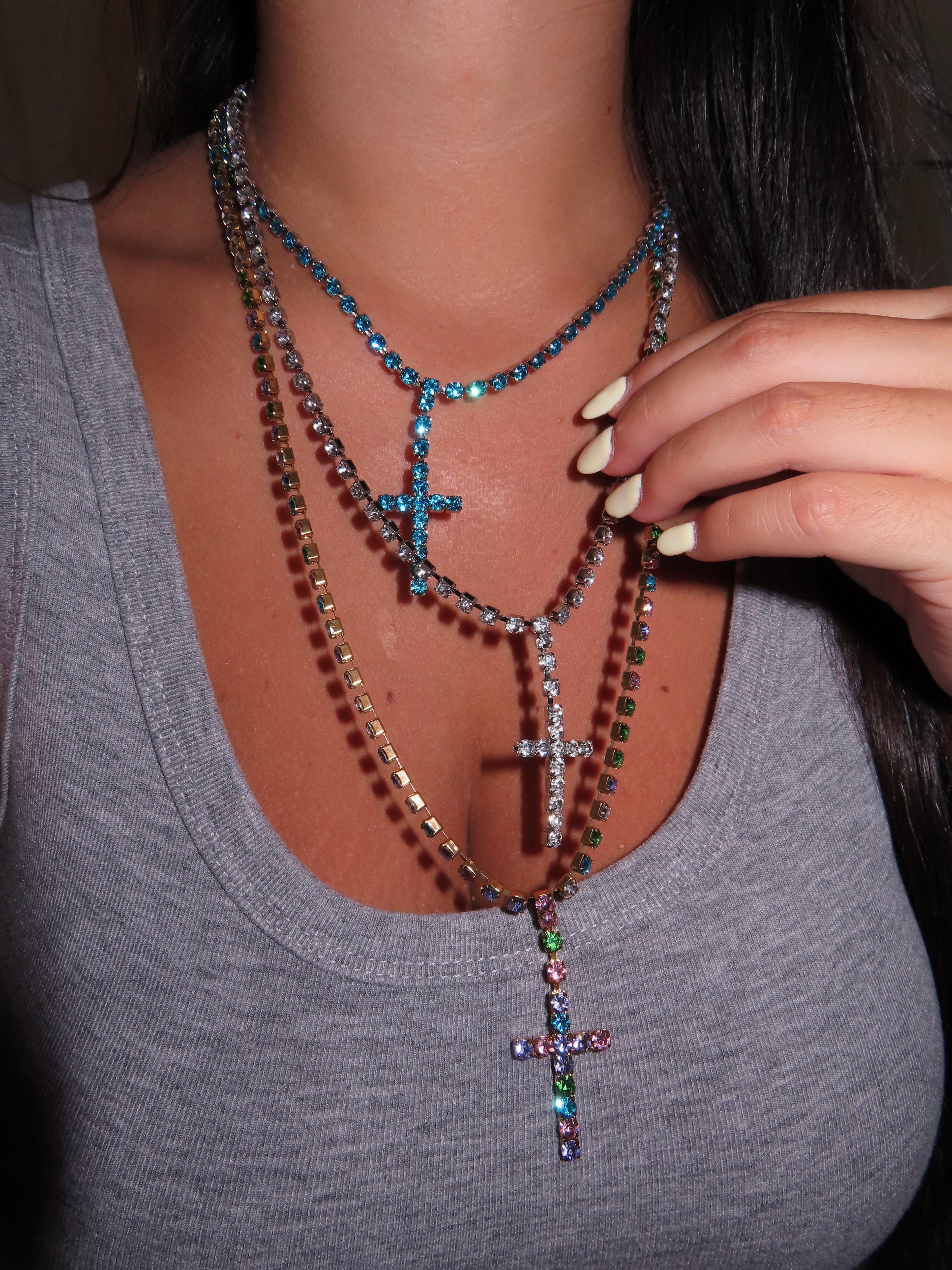 COLLANA CROSS DIAMONDS