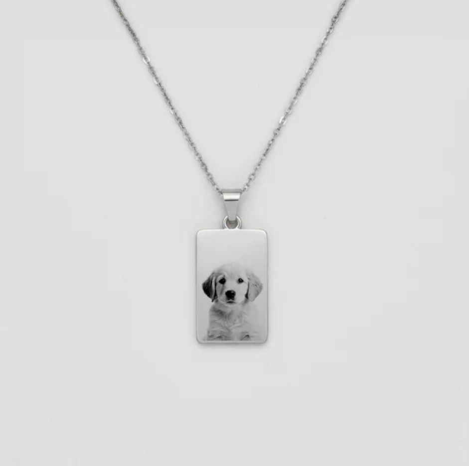 Collana fotoincisi dog