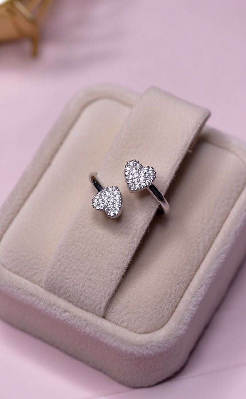 Anello double hearts