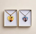 COLLANA FOTO IN RESINA HEART