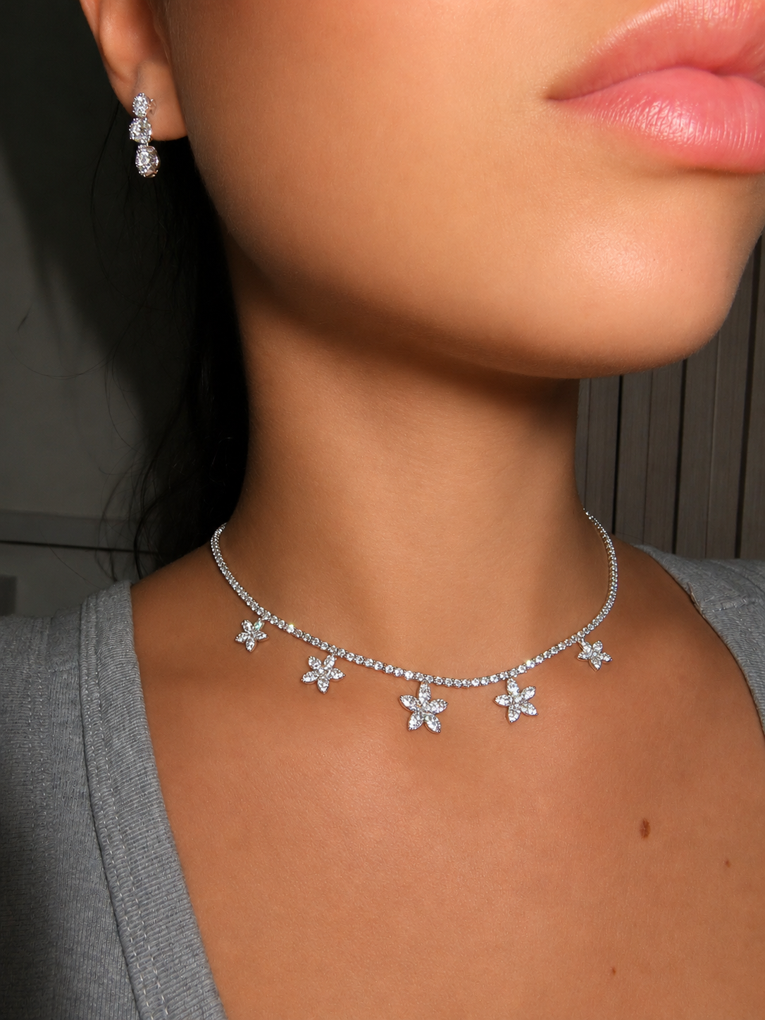COLLANA TENNIS FLOWERS