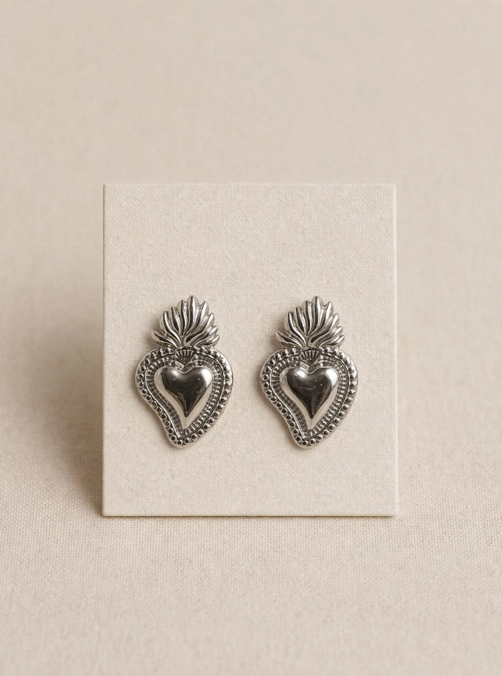 Orecchini cuore sacro