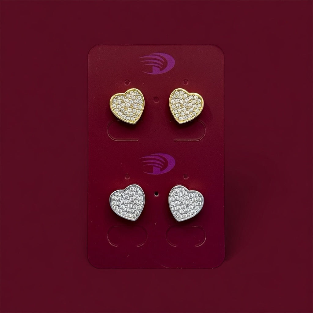 ORECCHINI HEARTS ZIRCONIA