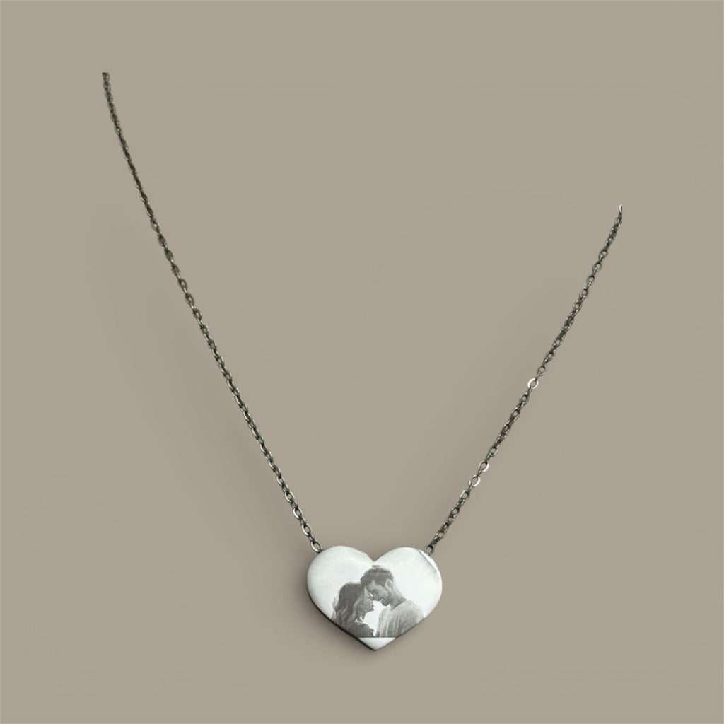 Collana foto incisa sottile
