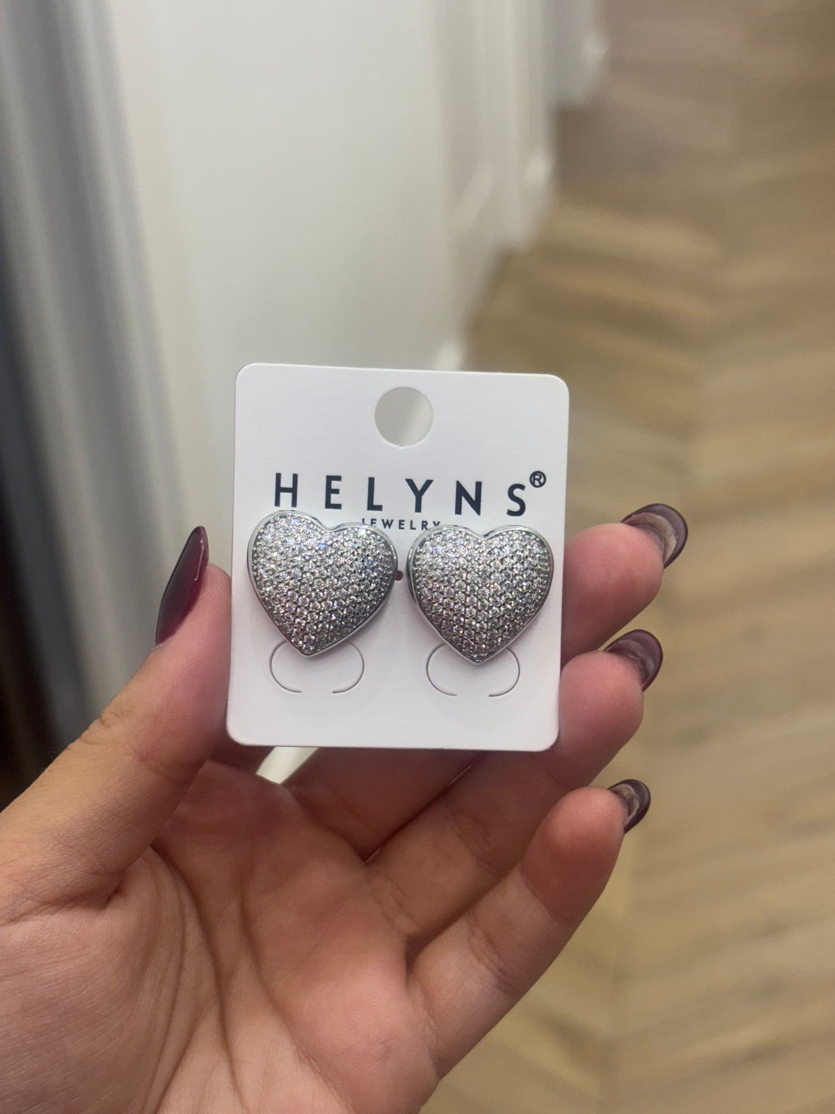 ORECCHINI CUORE PAVE’