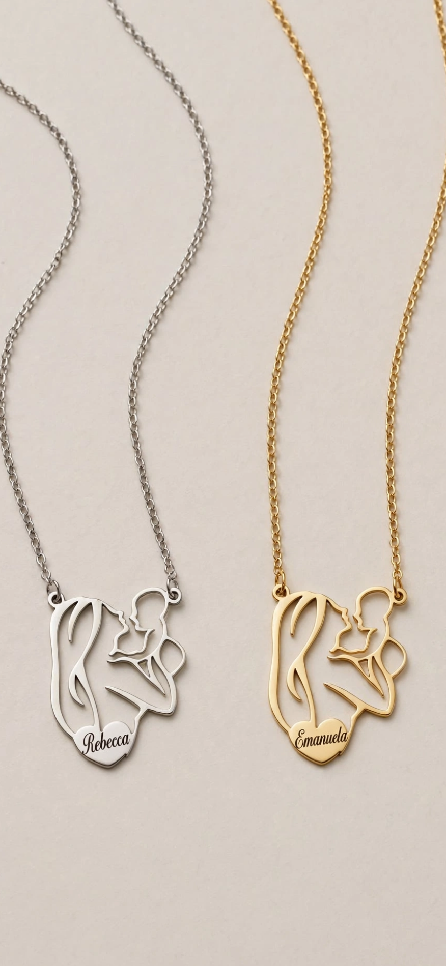 COLLANA PREGNANT incisione nome