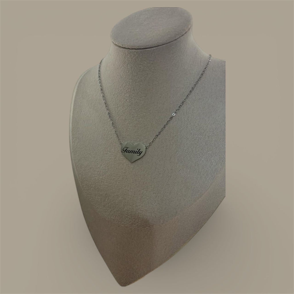 Collana Cuore Incisa